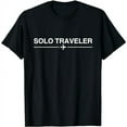 thumbnail image 2 of solo Traveler travel the world T shirt for travelers nomads., 2 of 7