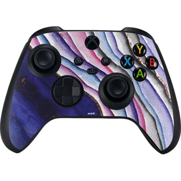 Skinit Violet Watercolor Geode Xbox Series X Controller Skin