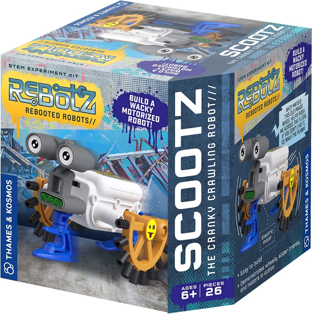 Codllyne ReBotz Scootz The Cranky Crawling Robot Build a Wacky Motorized Robot! Collect All 4