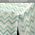 thumbnail image 4 of Aqua Dog Crate Cover, Sketchy Blurry Abstract Zig Zag Chevron Shapes Retro Beige, Easy to Use Pet Kennel Cover for Medium Large Dogs, 35" x 23" x 27", Petrol Blue Turquoise, by Ambesonne, 4 of 6