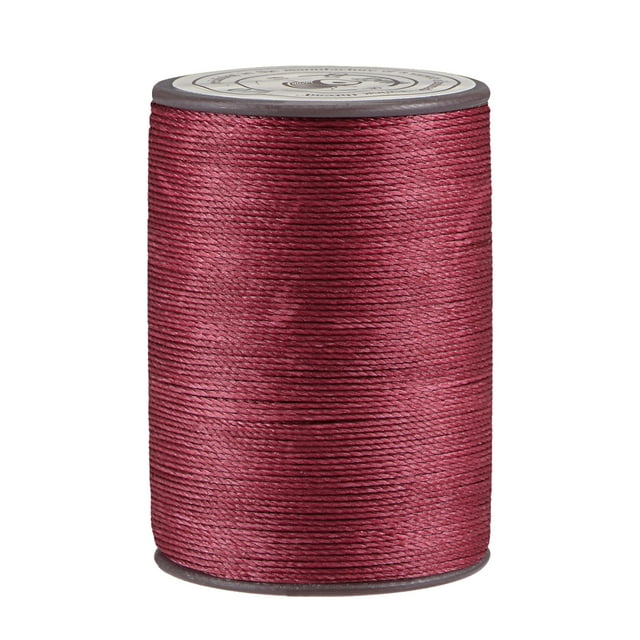 Unique Bargains Fil Ciré en Polyester Bordeaux, 0,55 mm, 137 Verges