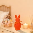 thumbnail image 5 of HuiXinOu Easter Foam Flocked Bunny Tabletop Decorations Colorful Bunny Decor for Living Room for Spring Home Office Table Decor Easter Indoor Decoration Centerpiece(10g), Orange, 5 of 6
