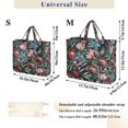 thumbnail image 2 of FORMRS Womens Corduroy Tote Bag Crossbody Shoulder Purse Handbag with Detachable Strap, Peony Dusk Pattern, 2 of 7
