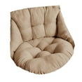 thumbnail image 2 of Cojín para silla colgante, suave, grueso, lavable, cojines para respaldo de silla de huevo colgante Marrón claro Zulema cojín del asiento, 2 of 8