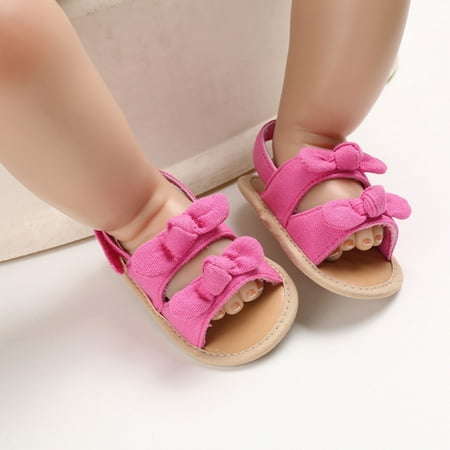 

Binpure Infant Anti-slip Flat Shoes Solid Color/ Printing Soft Sole Sandals