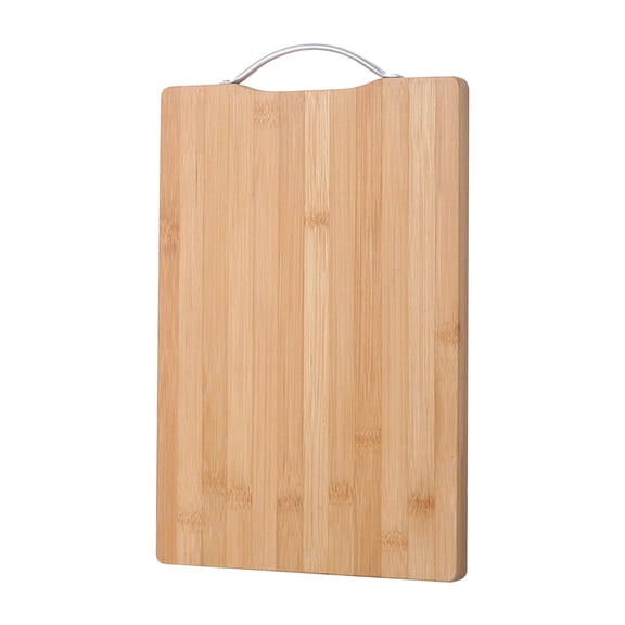 Fmbmuo Wood Cutting Board for Kitchen Durable Dishwasher Safe, Non-slip for Meat,Vegetables,Fruits, Easy to Clean Thick Portable Butcher/Chopping Blocks, Brown