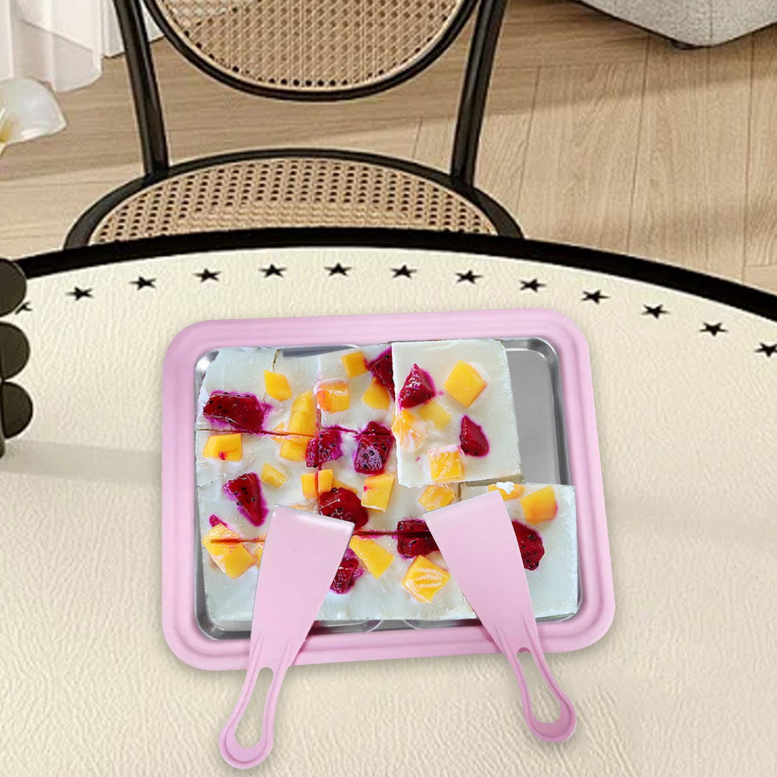 Fancyes Instant Cream Maker Cold Bread Teller Summer Fan Parents Children's Activity Yoghurt Machine Roll Gelato Sherbet Ice Cream Maker pink