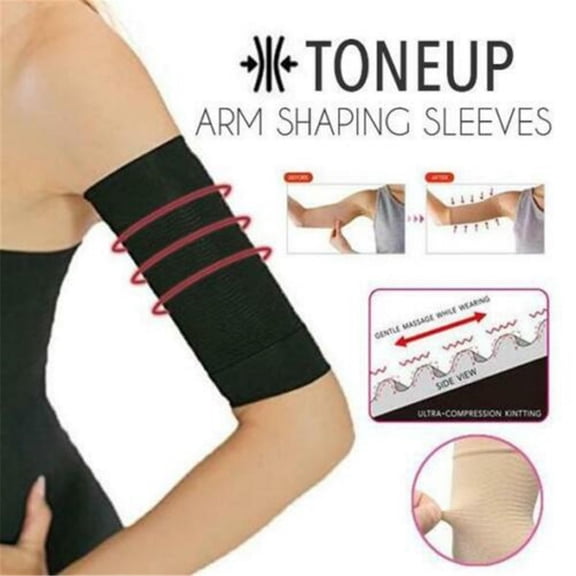 RotHome Arm Compression Sleeve for Women Men, Upper Arm Shaper for Flabby Arms, Breathable Slimming Wraps with UV Sun Protection, Tattoo Cover Up Sleeves