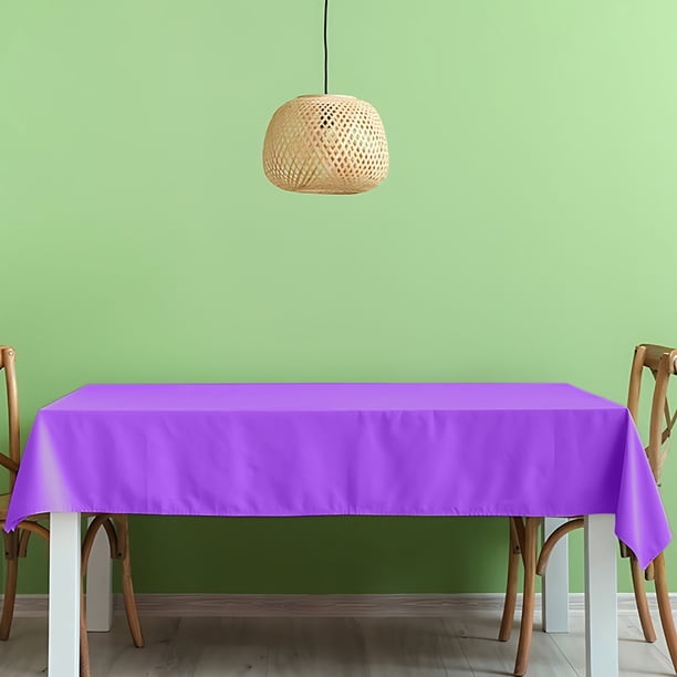 Mantel desechable impermeable a prueba de aceite | 8 Colores sólidos | Patrón de cuadros clásico | 137x274cm | Gran cobertura | Un solo uso | Fácil de limpiar | Decoración de eventos para cenas de