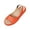 Orange, variant on Peep-Toe Back Strap Sandals, Slip-On Casual Shoes, Open Toe Comfort Footwear, Sandals for Women Peep Toe Ankle Strap Slingback Flat Sandal Summer Orthopedic Sandals Casual Shoes, Black 5.5