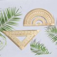 thumbnail image 1 of Super Durable Brass Protractor Ruler Angle Measure Tool Stationery Math Geometry Best Gift for Students and Children, 1 of 5