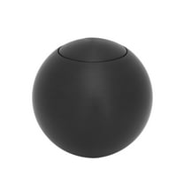 Lokar SK-6921 LOCSK-6921 KNOB; WITH PLAIN PUSH BUTTON FOR LOKAR SHIFTER;2IN. SOLID STYLE; BLACK FINISH