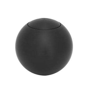Lokar SK-6921 LOCSK-6921 KNOB; WITH PLAIN PUSH BUTTON FOR LOKAR SHIFTER;2IN. SOLID STYLE; BLACK FINISH