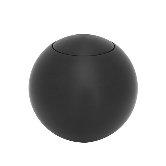 Lokar SK-6921 LOCSK-6921 KNOB; WITH PLAIN PUSH BUTTON FOR LOKAR SHIFTER;2IN. SOLID STYLE; BLACK FINISH
