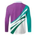 thumbnail image 5 of Vedolay Mens Polo Shirts 2023 Floral Blouses V Neck Shirts Blouse Tunic Purple,XL, 5 of 5