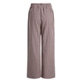 thumbnail image 5 of GEWSEY Womens Pajama Pants Cotton Plaid Lounge Pants Y2K Pj Bottoms Drawstring Sleepwear With Pockets S-3XL (Coffee, M), 5 of 9