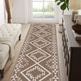 thumbnail image 6 of Bohemian Style Runner Rug - Vintage Washable Non-Slip Hallway Carpet for Stairs Laundry Room - Soft Polyester Floor Mat for Bedroom Living Room Home Decor, 6 of 6