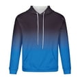 thumbnail image 3 of Trendy Hoodies for Men Funny Graphic 3D Printed Drawstring Pullover Hooded Sweatshirts with Pocket Jumper Tops (XX-Large, Blue 01), 3 of 4