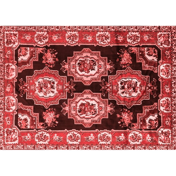 Ahgly Company Indoor Rectangle Persian Red Traditional Area Rugs, 7' x 10'