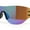 Yellow - Green Mirror, variant on Boys Kids Rimless Shield Color Mirror Wrap Curved Sport Sunglasses Black - Blue Mirror