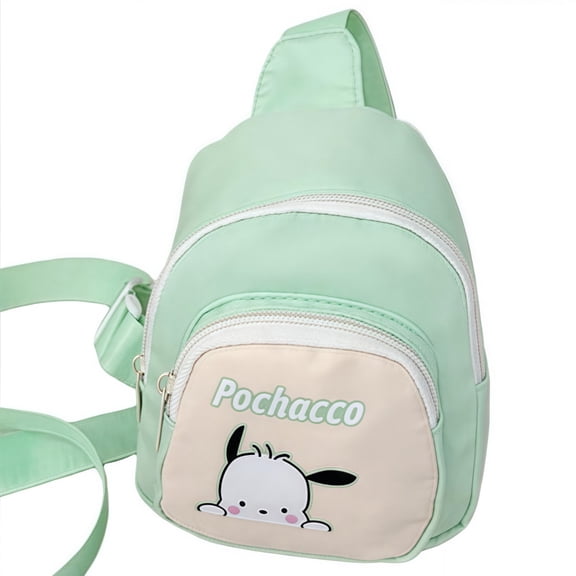 Pochacco Anime Cartoon Cute Coin Crossbody Bag - Mini Chest Pack Casual Versatile Lightweight