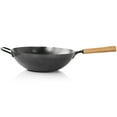 thumbnail image 2 of Oster Bressler 13.5in Nonstick Carbon Steel Wok with Wooden Handle, 2 of 2