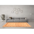 thumbnail image 3 of Ahgly Company Indoor Square Oriental Orange Traditional Area Rugs, 6' Square, 3 of 4