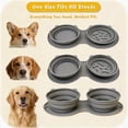 thumbnail image 6 of 2-in-1 Collapsible Dog Bowl for Travel, Portable Dog Water Bowl with Carabiner Clip, Foldable Silicone Food Dish for Pets Outdoor Hiking Camping Walks&nbsp;(Yellow), 6 of 7