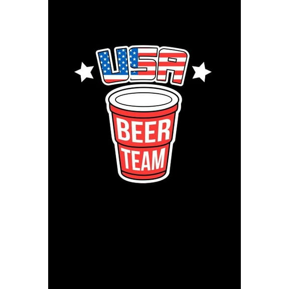 USA Beer Team: 120 Pages I 6x9 I Graph Paper 5x5 I Funny Alcohol, Drinking & Fourth Of July Gifts (Paperback)