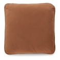 thumbnail image 3 of Wali Square Accent Throw Pillow, 20 Inch Feather Fill Orange Polyester, 3 of 3