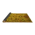thumbnail image 2 of Ahgly Company Indoor Round Southwestern Yellow Country Area Rugs, 5' Round, 2 of 4
