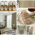 thumbnail image 5 of 63" Wide Density 40*40 Natural Jute Burlap Fabric Woven Hessian Vintage Cloth Garden Sack Upholstery Craft DIY By The Half Meter, 5 of 7