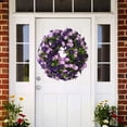 thumbnail image 4 of Spring Artificial Greenery Wreath Door Decor, Faux Foliage Wall Hanging Circle, for Indoor and Outdoor Holiday Home Decoration, Versatile Festive Accent for Front Door and Wall, 4 of 6