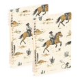 thumbnail image 2 of Haosy Cactus Cowboy Horse Notebooks 1-subject Journal 60 Sheets A5 College Ruled Paper Detachable Ring 8.3"x5.7", 2 of 8