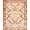 Rust Orange Cream, Pattern 6, variant on ODIKA Aztec Boho Vintage Distressed Border Tapetes Para Cocina Bohemian Pet Friendly & Kids Safe Play for Playroom, Bedroom, Reading Nook