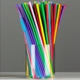thumbnail image 6 of Clearance! Boovnll 500Pcs Plastic Straws, 10" High Flexible Colorful Bendy Food Grade Straws Disposable for Home, Party, Restaurant, Milk, Cocktail, Drinks, Coffee, Straws, 6 of 9