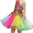thumbnail image 4 of Jumpingount Vestido de baile de ballet para niños y niñas, disfraces de tutú, ropa de baile bordada, conjunto infantil para bailarina, escenario Vestidos Como se muestra 160cm, 4 of 6