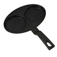 thumbnail image 1 of Sartén antiadherente, sartén para huevos, olla para carne, freidora de aceite, olla para cocinar patatas fritas, cocina multiusos práctica, sartén par 2 agujeros, 1 of 8