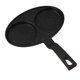 thumbnail image 1 of Sartén antiadherente Sartén para huevos Olla para bistec Freidora de aceite Olla para cocinar Papas fritas 2 agujeros, 1 of 9
