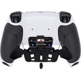 thumbnail image 5 of eXtremeRate Black Rubberized Grip Remap Kit Upgrade Board White Back Shell 4 Buttons for PS5 Controller BDM 010/020, 5 of 7