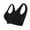 Black, variant on FLMEI Women's Bras Seamless Full Coverage Plus Size Sports Bra for Sleeping Yoga Workout Wear Bralette S-7XL