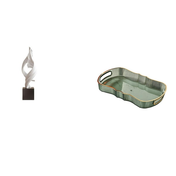 Figura Decorativa De Resina Con Arte Abstracto Para Casa, Oficina, Mesa De Centro Con Bandeja Para Servir Comida, Tocador De Baño, Bandeja De Frutas, Cafetería, Bandeja De Almacenamiento De