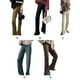 thumbnail image 3 of Pantalones de cintura alta de diseño Simple para mujer, pantalones de pierna ancha de Color sólido para fiesta de senderismo de invierno para Prendas para la parte inferior del cuerpo Café Jumpingount AP015849-05, 3 of 6