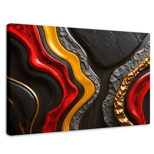 Cuadro Decorativo Canvas Abstracto Capas Etéreas 90x60 Canvas Revolution