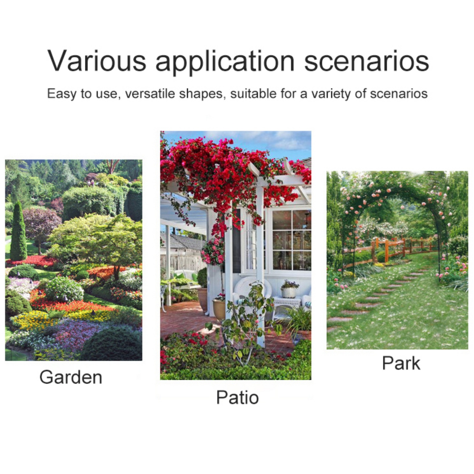 Plant Support Stakes Set,Plant Support Stakes for Plant Flowers,Amaryllis,Rose,Vegetable With 6 Pcs 16 inch Climbing Wrought Iron Plant Support Rod Pole,20 Plant Buckles,6 Label Inserts,10 Cable Ties