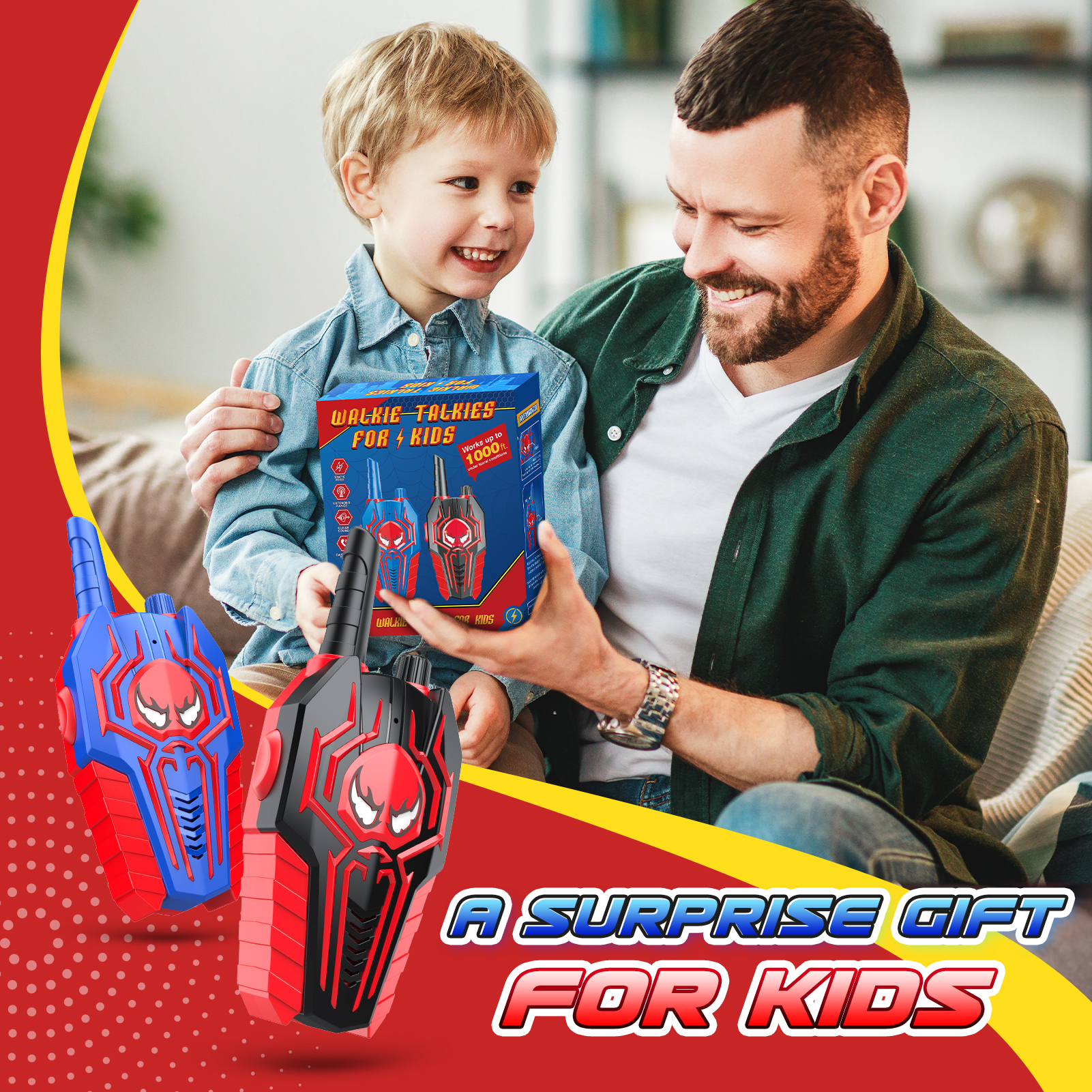 Quiesle Walkie Talkies For Kids, 2 Pack photo 7