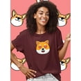 thumbnail image 2 of Cute Shiba Inu Love Eyes T-Shirt Women -Image by Shutterstock, Female Medium, 2 of 4
