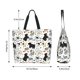 thumbnail image 5 of Fotbe Funny Puppy Bolsa Tote Estética de Lona con Estampado para Mujer - Bolsa Reutilizable de Hombro Casual para Vacaciones, Compras, Trabajo y Gimnasio, 5 of 8