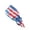 #0132 Sky Blue, variant on 250th Anniversary Independence Day Scrub Cap for Women, Patriotic Working Hat with Ponytail Holder and Buttons, Dust-Proof Nursing Cap for July 4th #0132 Blue