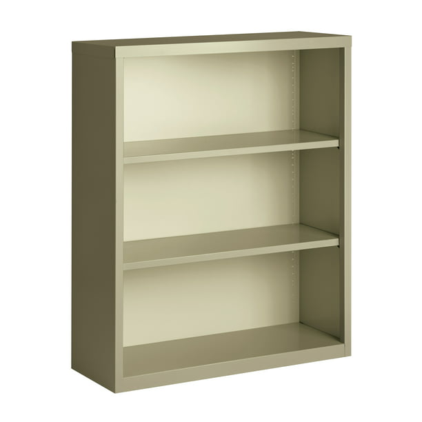 Hirsh 3 Shelf Metal Bookcase 42in, Hon Brigade 5 Shelf Steel Bookcase